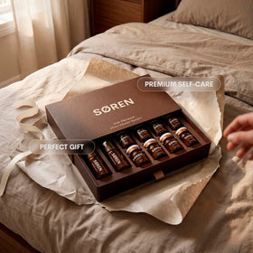 SØREN luxury box layout presenting kit components for gifting
