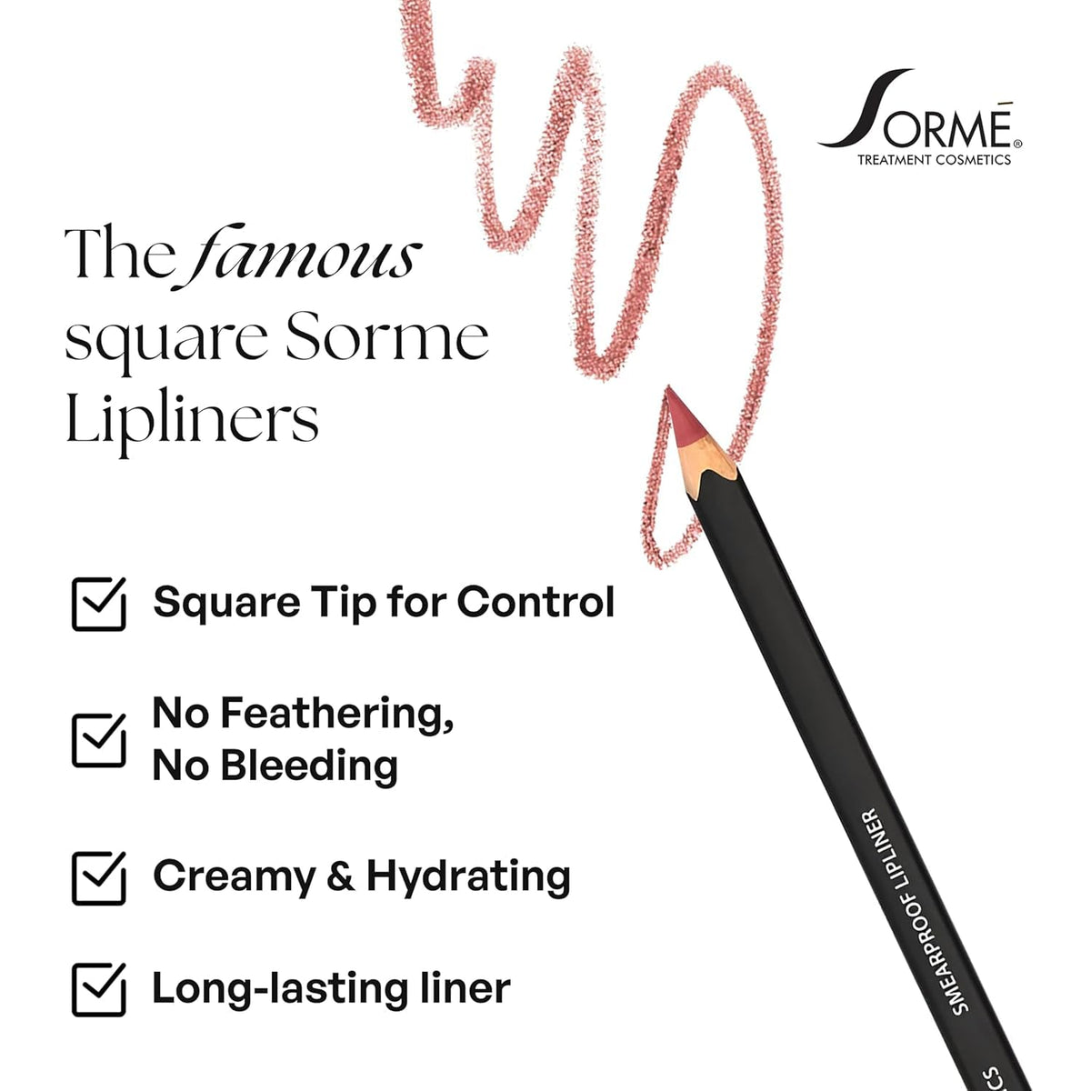 SORMÉ square tip detail illustrating precise control and sharp lines