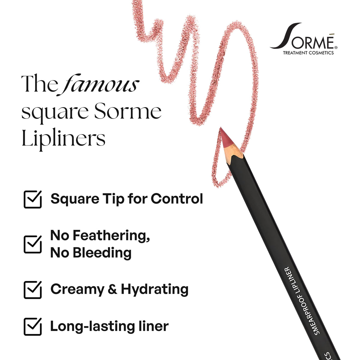 SORMÉ swatch range on arm showing rich pigments for versatile wear