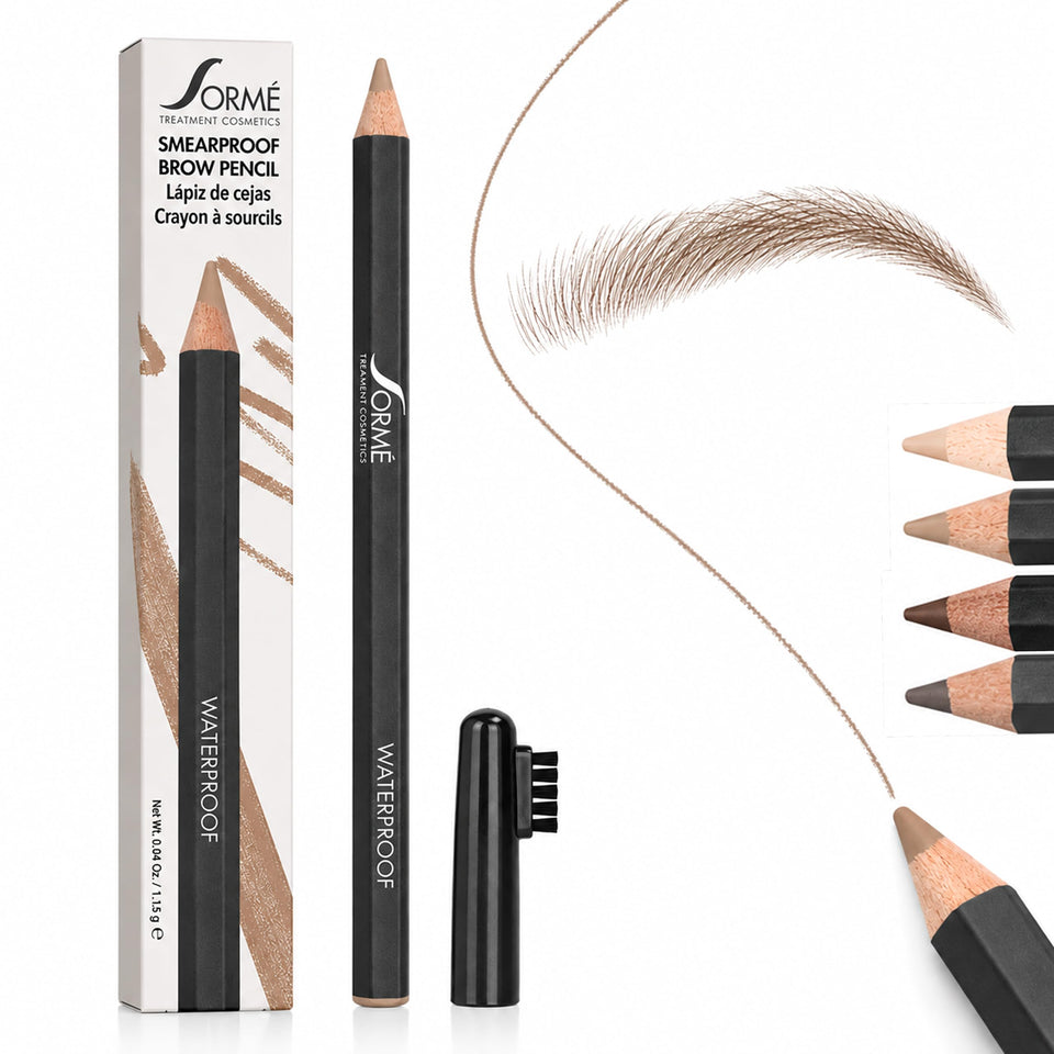 SORMÉ front packaging shows True Taupe pencil and brush for precise brows