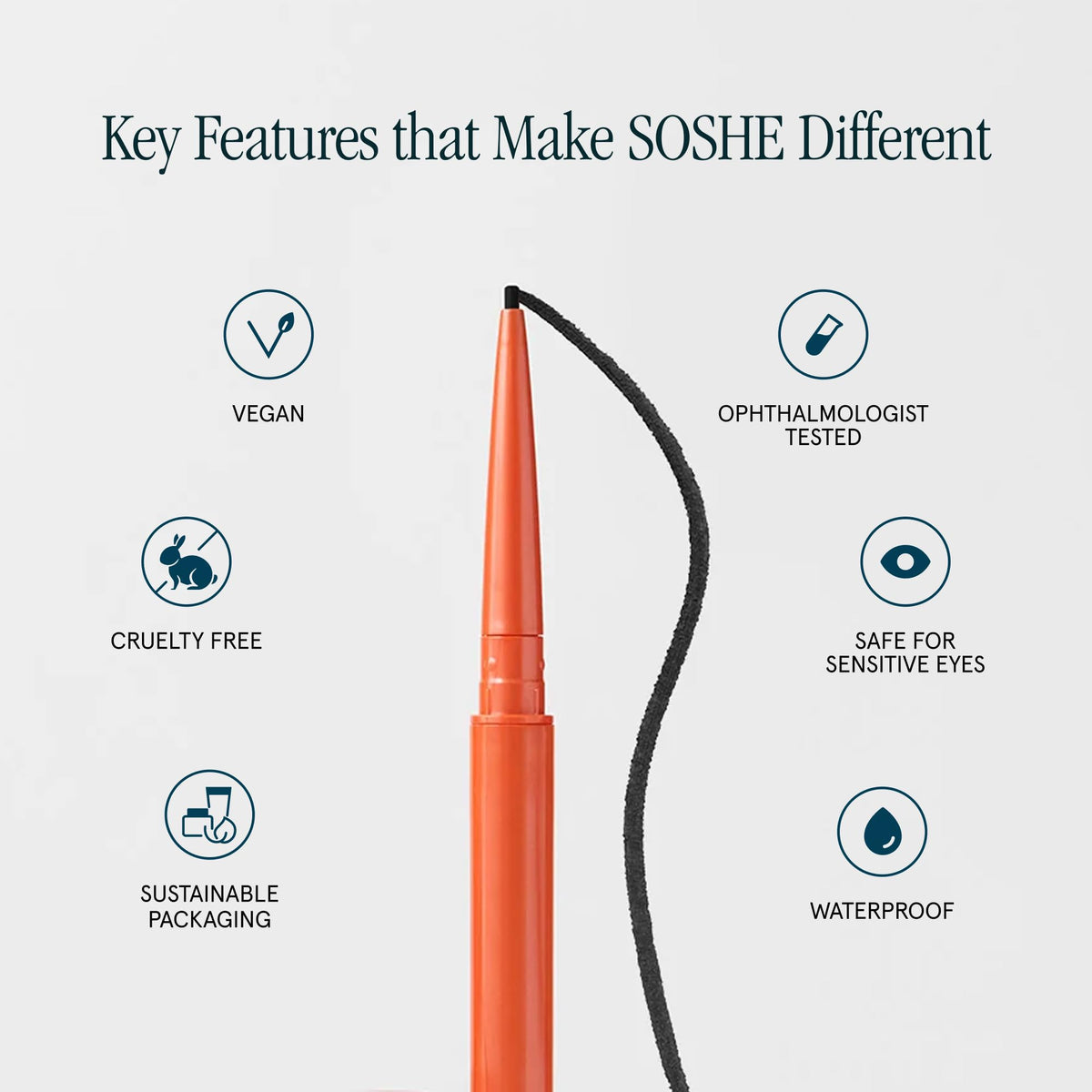 SOSHE refill mechanism detail illustrating easy refill and reduced waste