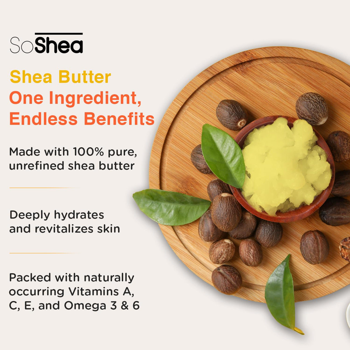 SoShea applied on hand, brand demonstrates smooth spreadability and quick hydration