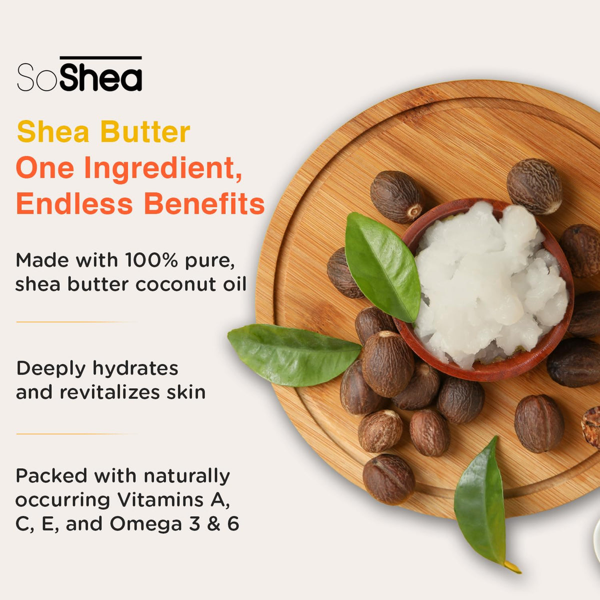 SoShea finger scooping cream close-up, shows fast absorption benefit