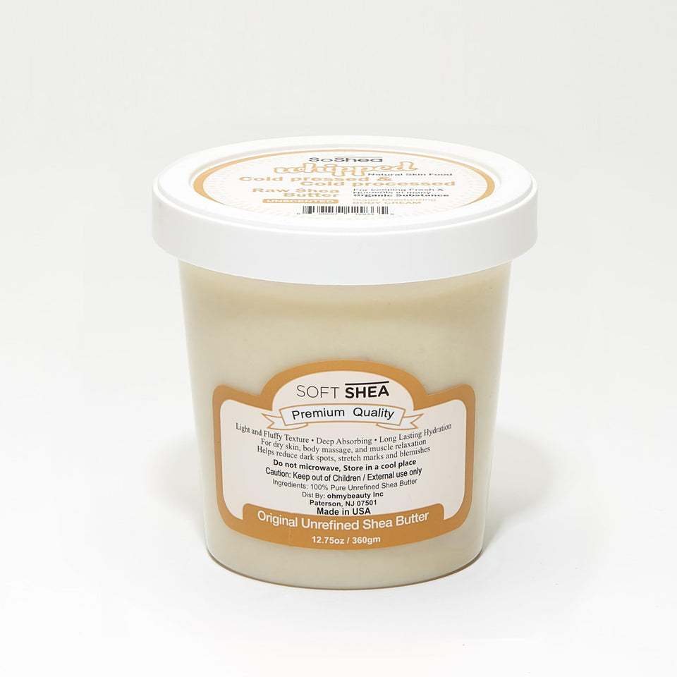 SoShea jar front view showing label and clean packaging, highlights pure formulation