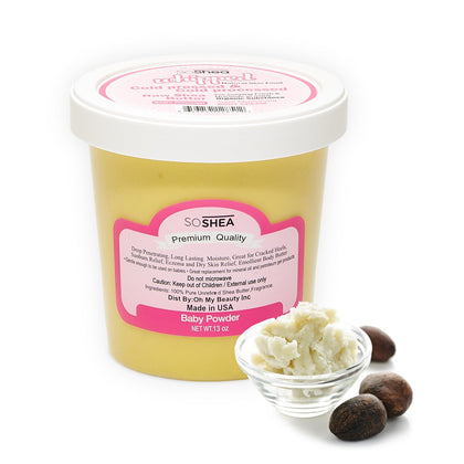 SoShea front packaging showing jar and branding, highlights natural ingredients