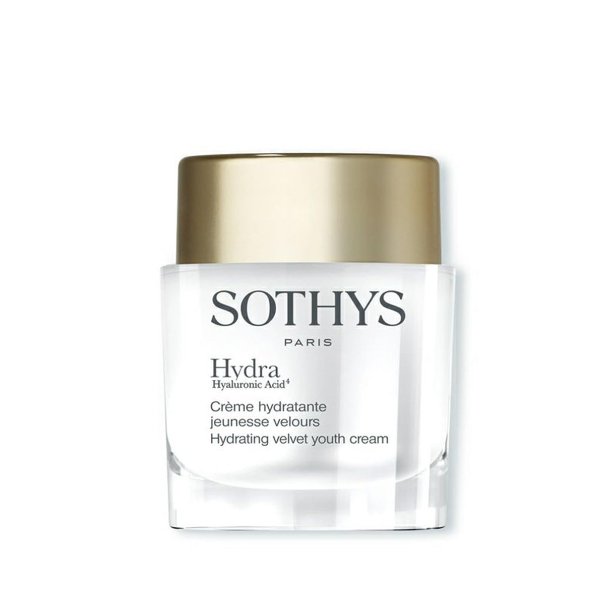 SOTHYS jar front view showing product labeling and elegant packaging benefit hydration