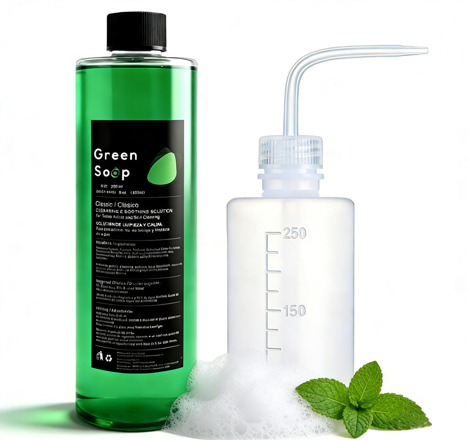 Sotica bottle front view showing product and clear branding for fast studio identification