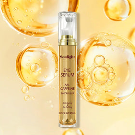 Soulight miniature tube beside coin showing compact, travel-friendly size