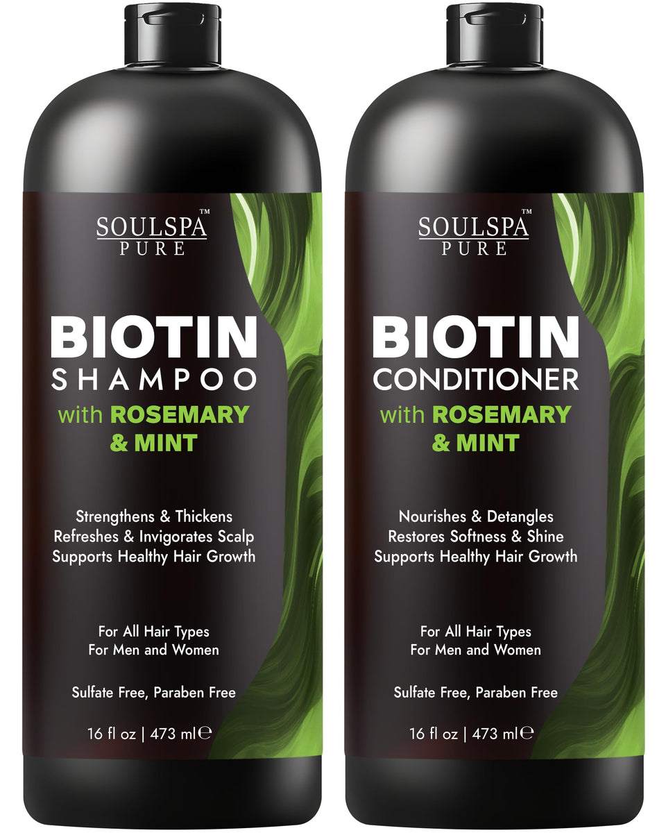 SOULSPA PURE front packaging showing both 16 fl oz bottles and set benefit