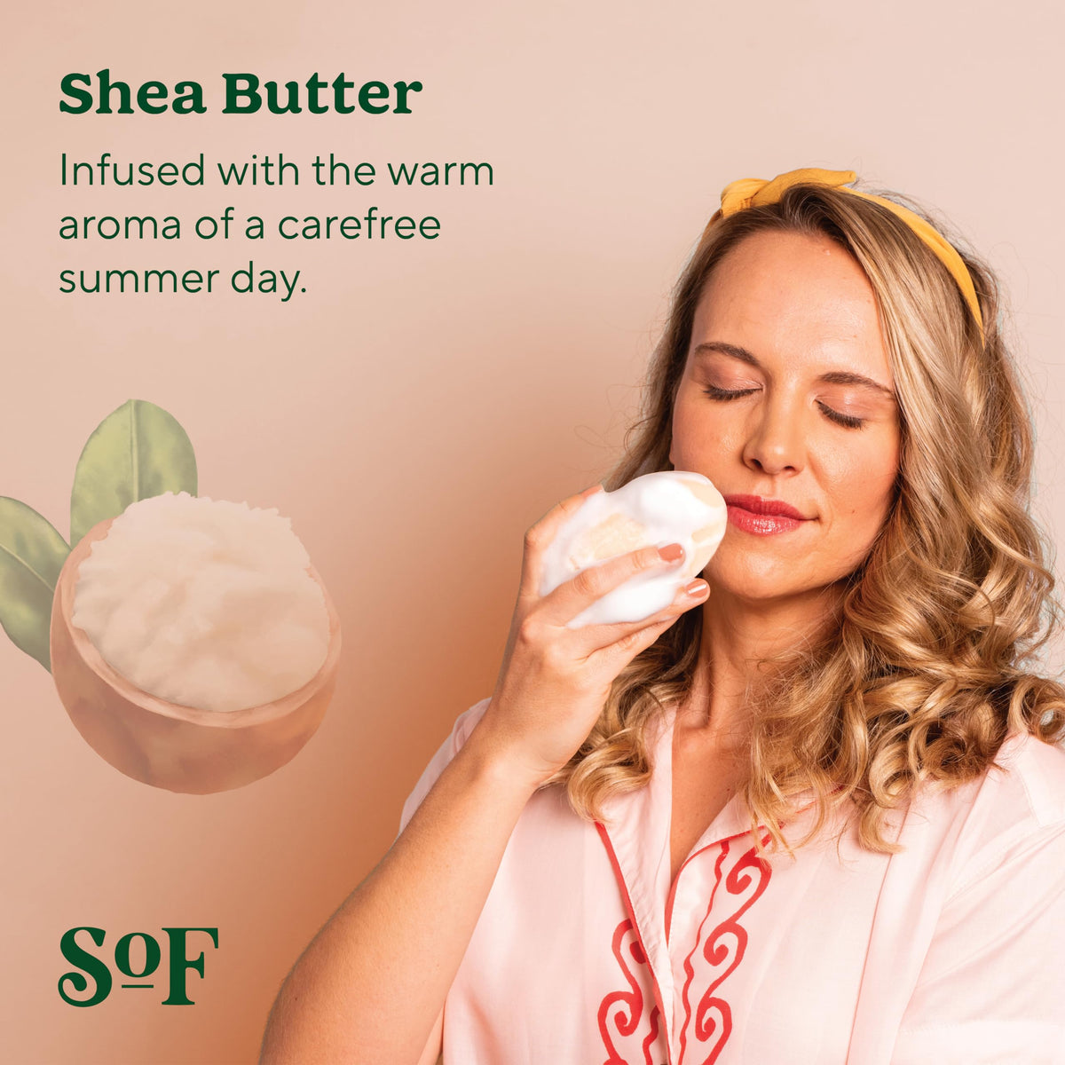 South Of France bar producing creamy lather, demonstrating rich foam and gentle cleansing
