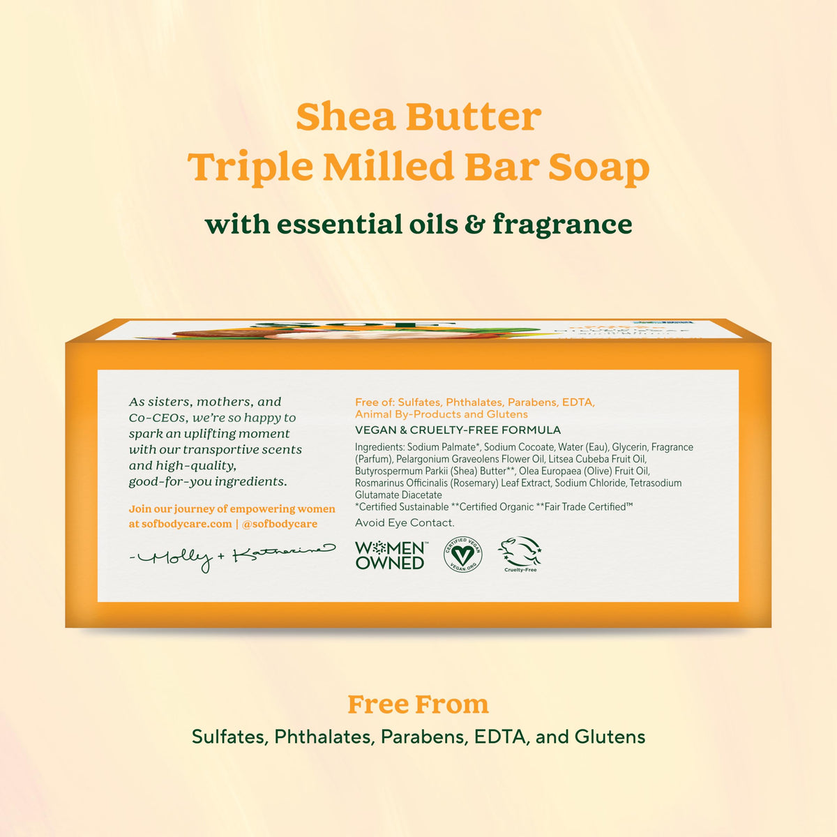 South Of France angled bar detail highlighting triple-milled texture for longer-lasting use
