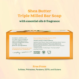 South Of France angled bar detail highlighting triple-milled texture for longer-lasting use