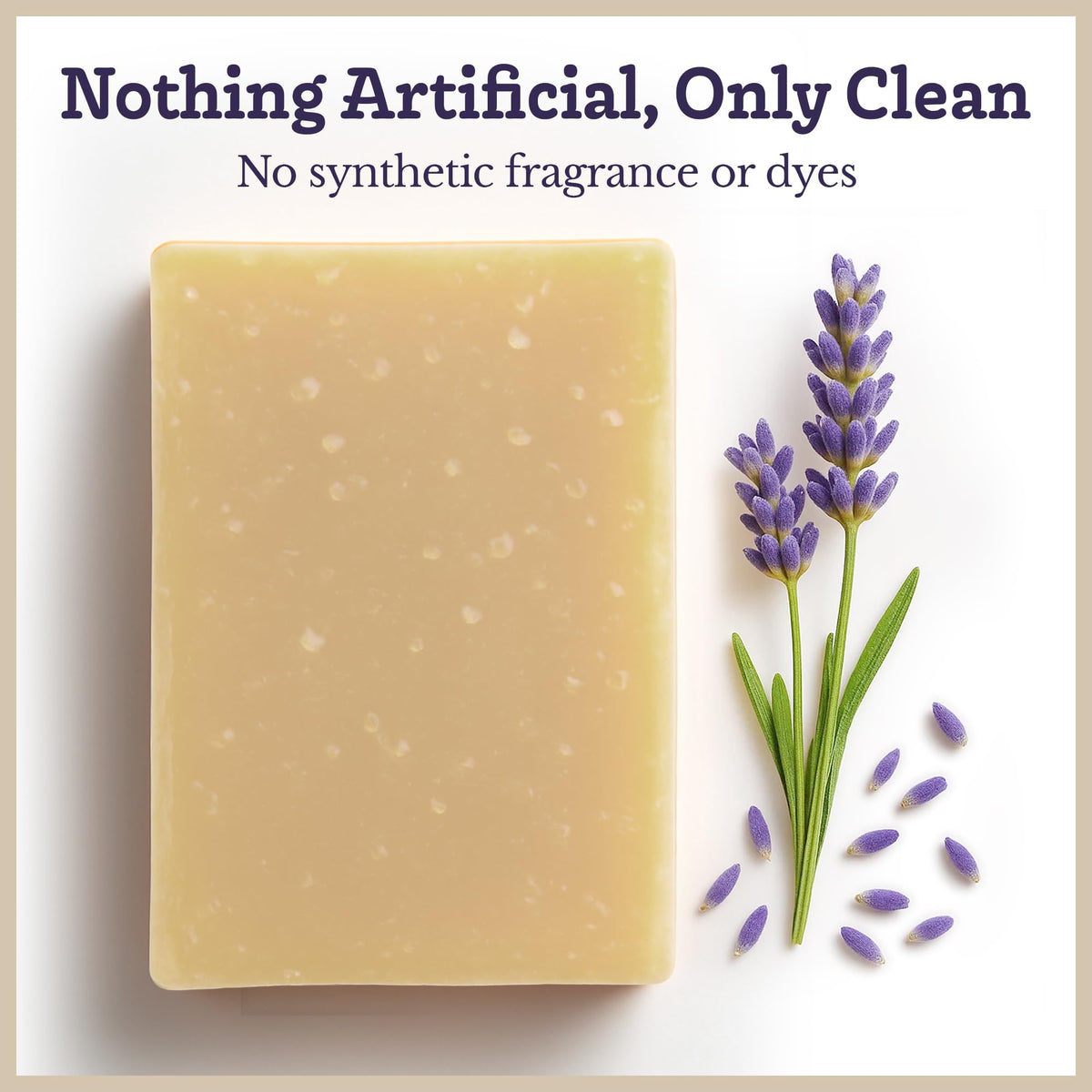 Southern Natural soap being used to wash hands showing effective cleansing and skin-friendly benefit