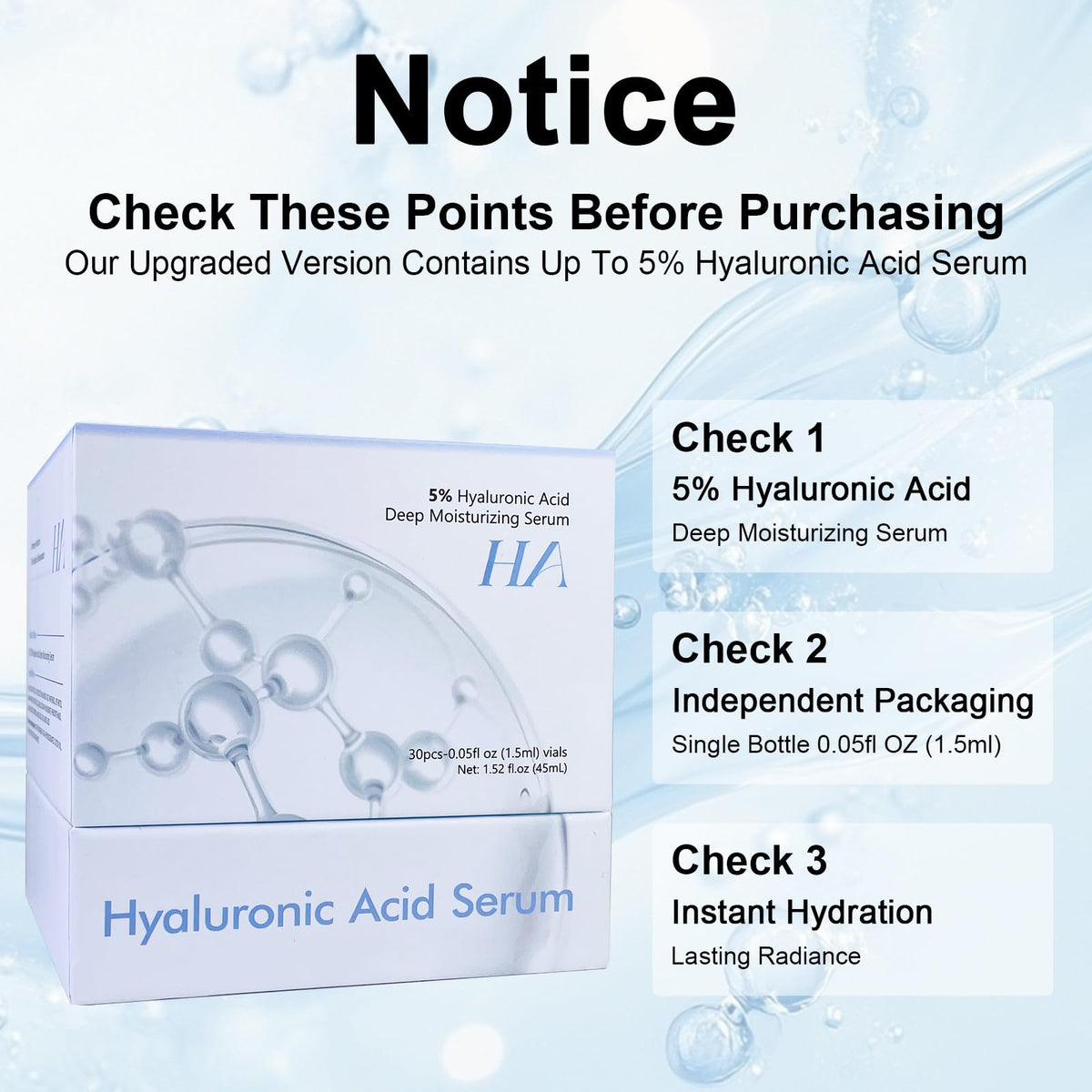 SOYUB close-up of single 1.5 ml vial highlighting sterile, preservative-free dose