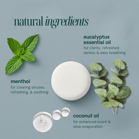 Spa For One tablet texture detail showing menthol crystals and natural finish
