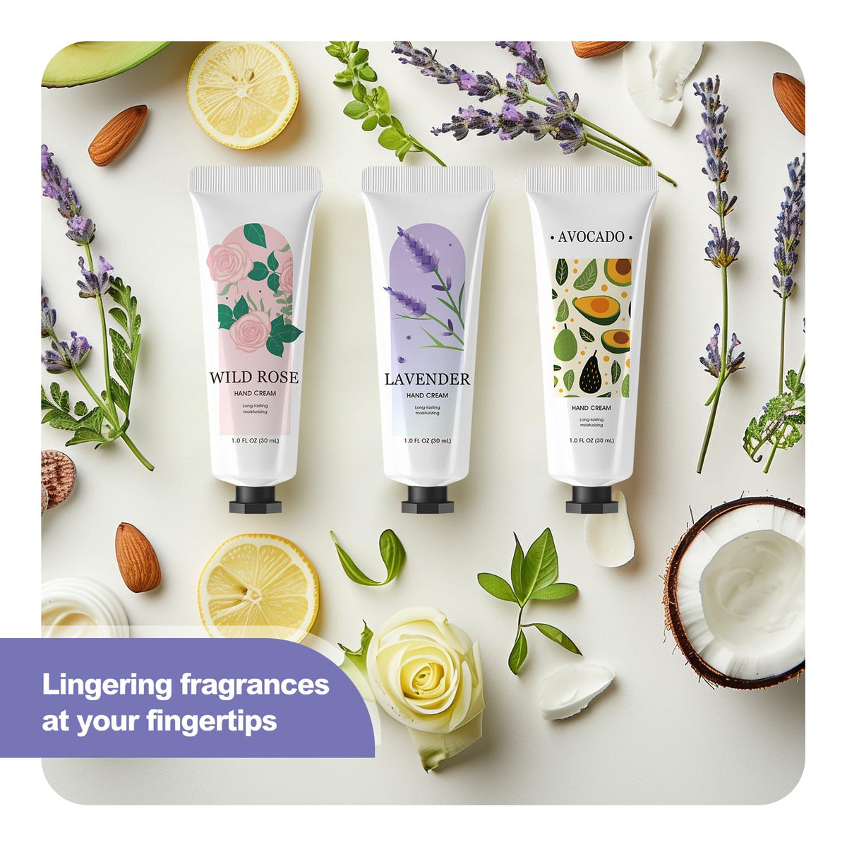spa luxetique flat lay of all ten fragrances highlighting variety and design