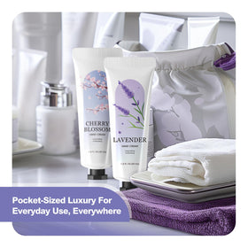 spa luxetique tube in purse showing travel-size convenience and quick hydration