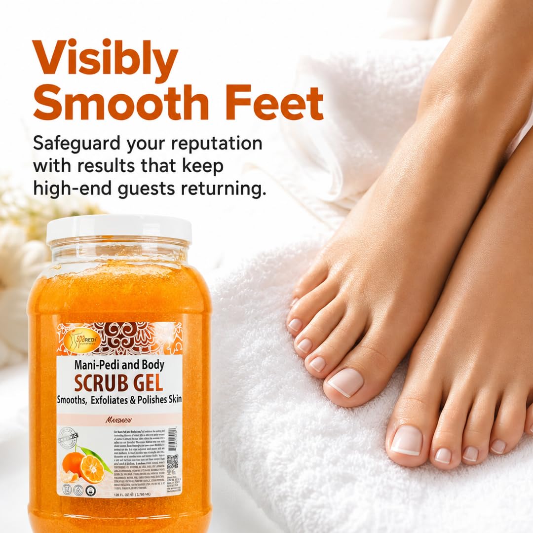 SPA REDI after-treatment smooth feet showing visibly softer skin and enhanced hydration
