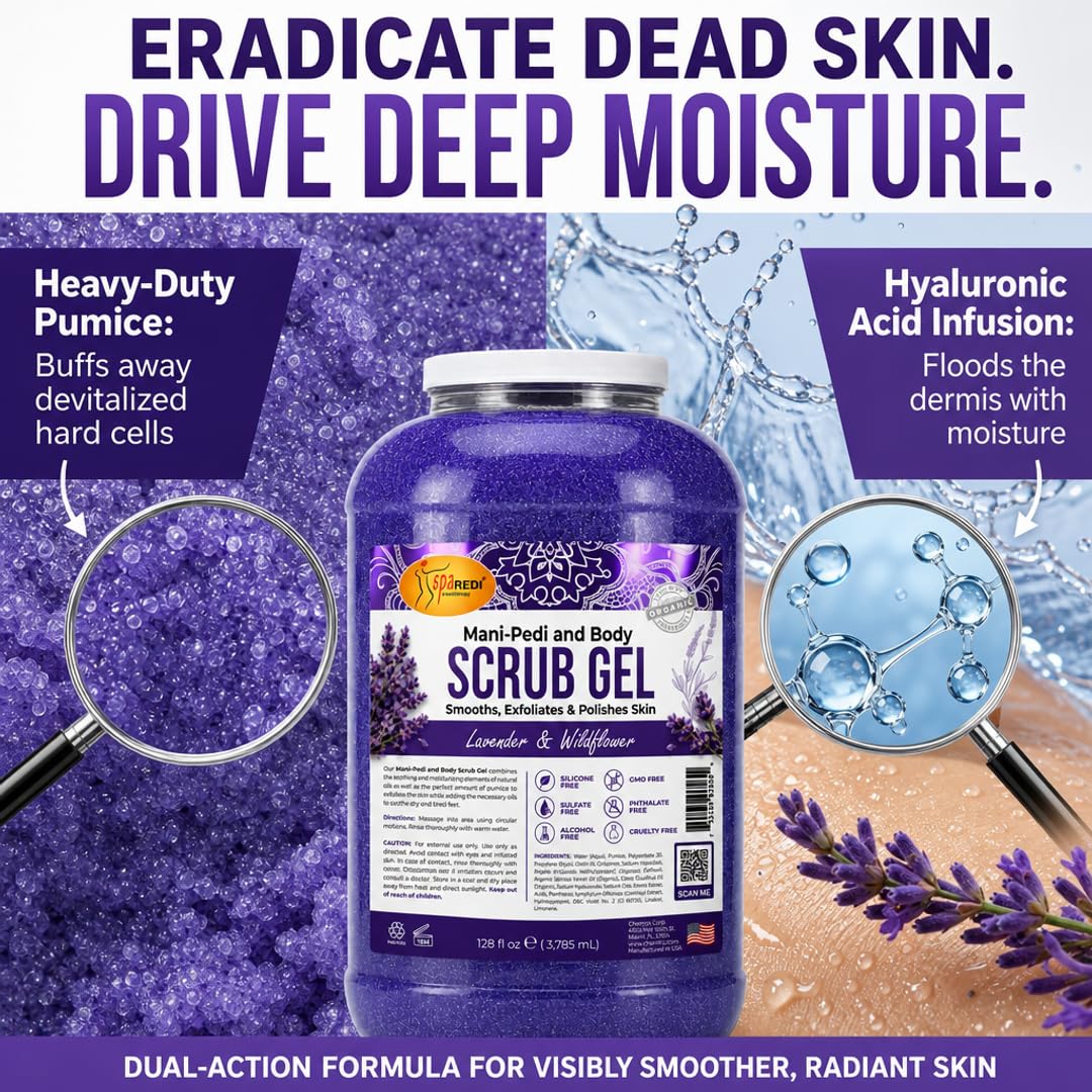 SPA REDI application on hand demonstrating gentle exfoliation and improved skin feel