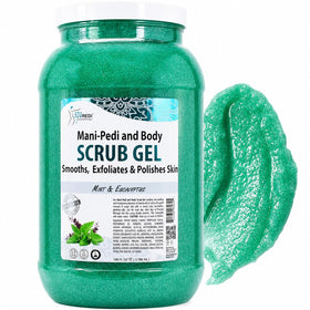 SPA REDI front label of 128 oz tub showing product name and scent benefit