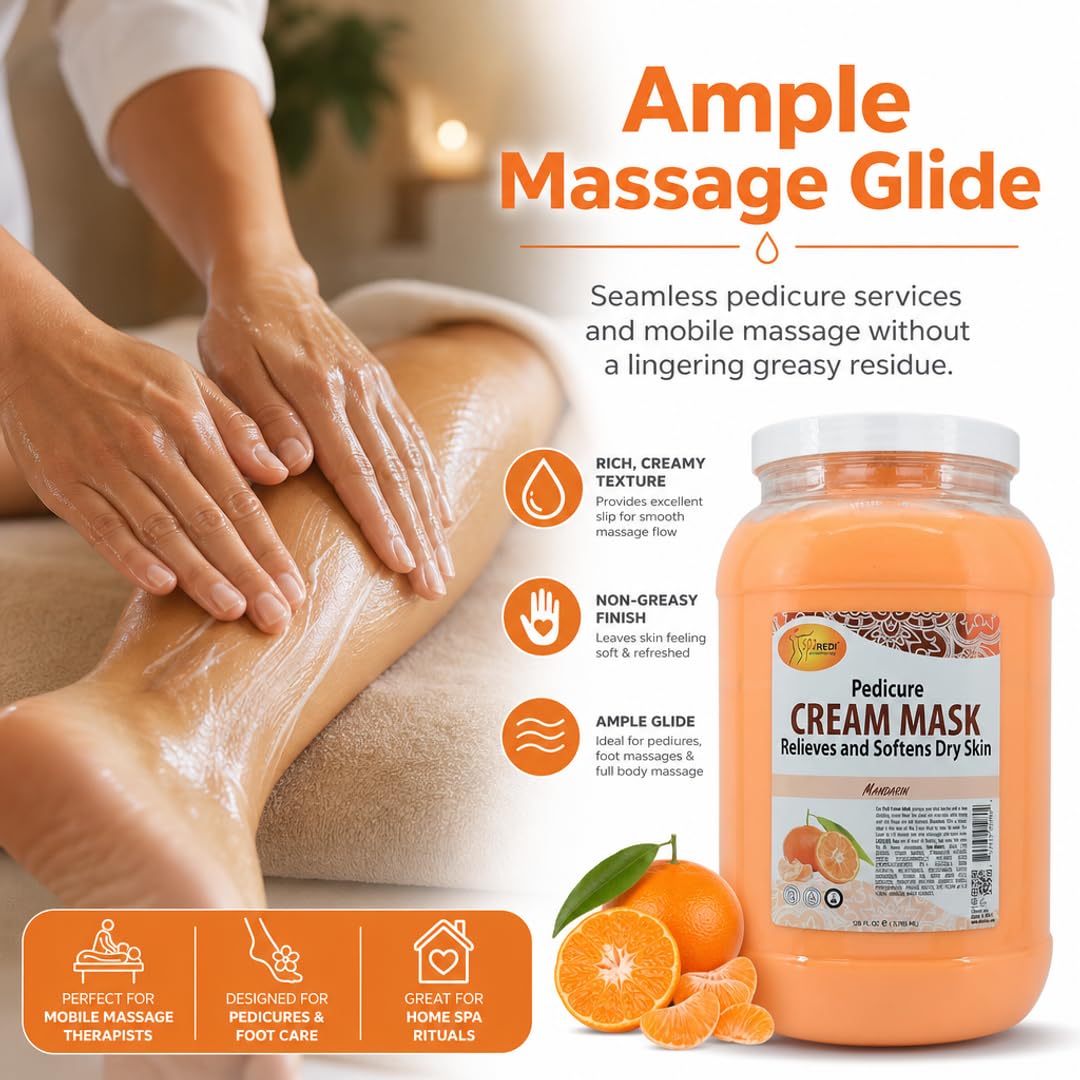 SPA REDI cream spread on skin close-up showcasing smoothing benefit