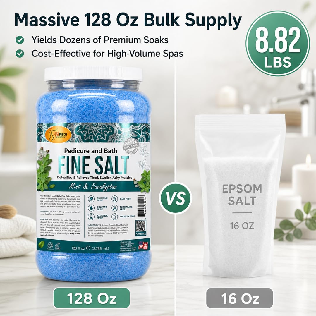 SPA REDI close-up salt texture highlighting fine Dead Sea grains