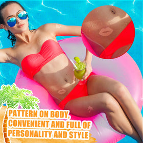 Spakon stickers on a sunbather at the beach showing fun custom tan design