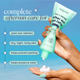SpaLife in a beach bag portraying travel-ready sun care convenience