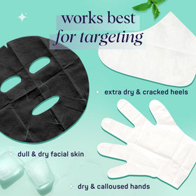 SpaLife hydrating face mask sachet opened to display silky serum inside