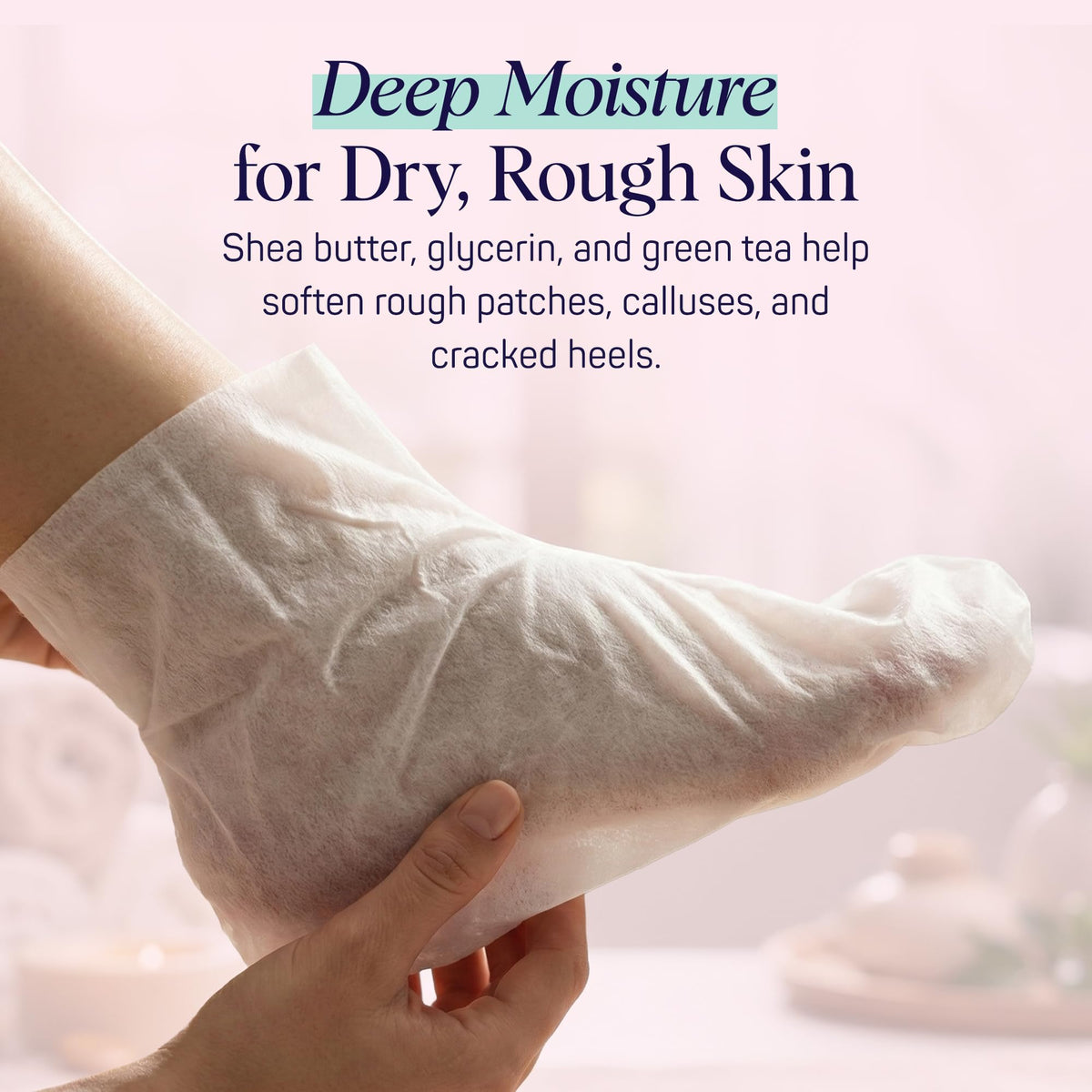 SpaLife overnight therapy scene with foot booties for deep overnight repair