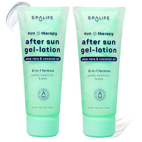 SpaLife front packaging shot showing cooling after sun gel for quick relief
