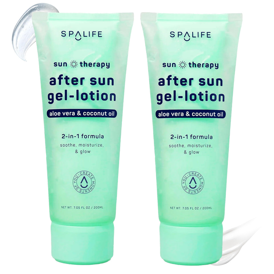 SpaLife front packaging shot showing cooling after sun gel for quick relief