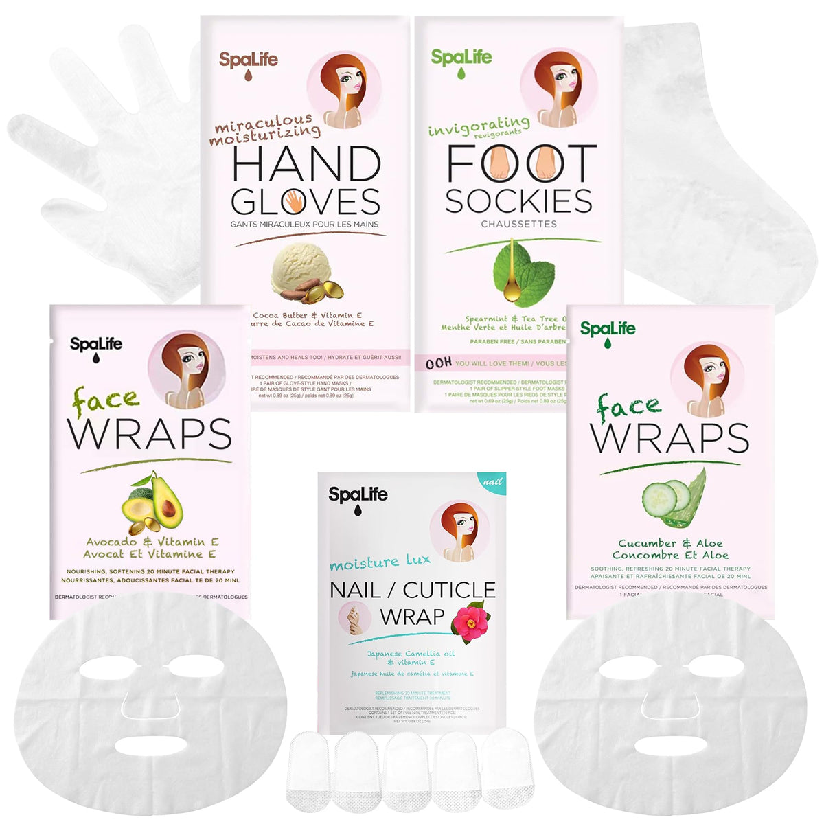 SpaLife front packaging showing full 10-piece set and benefits