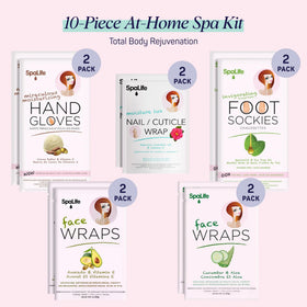 SpaLife close-up of moisturizing hand gloves highlighting intense hydration