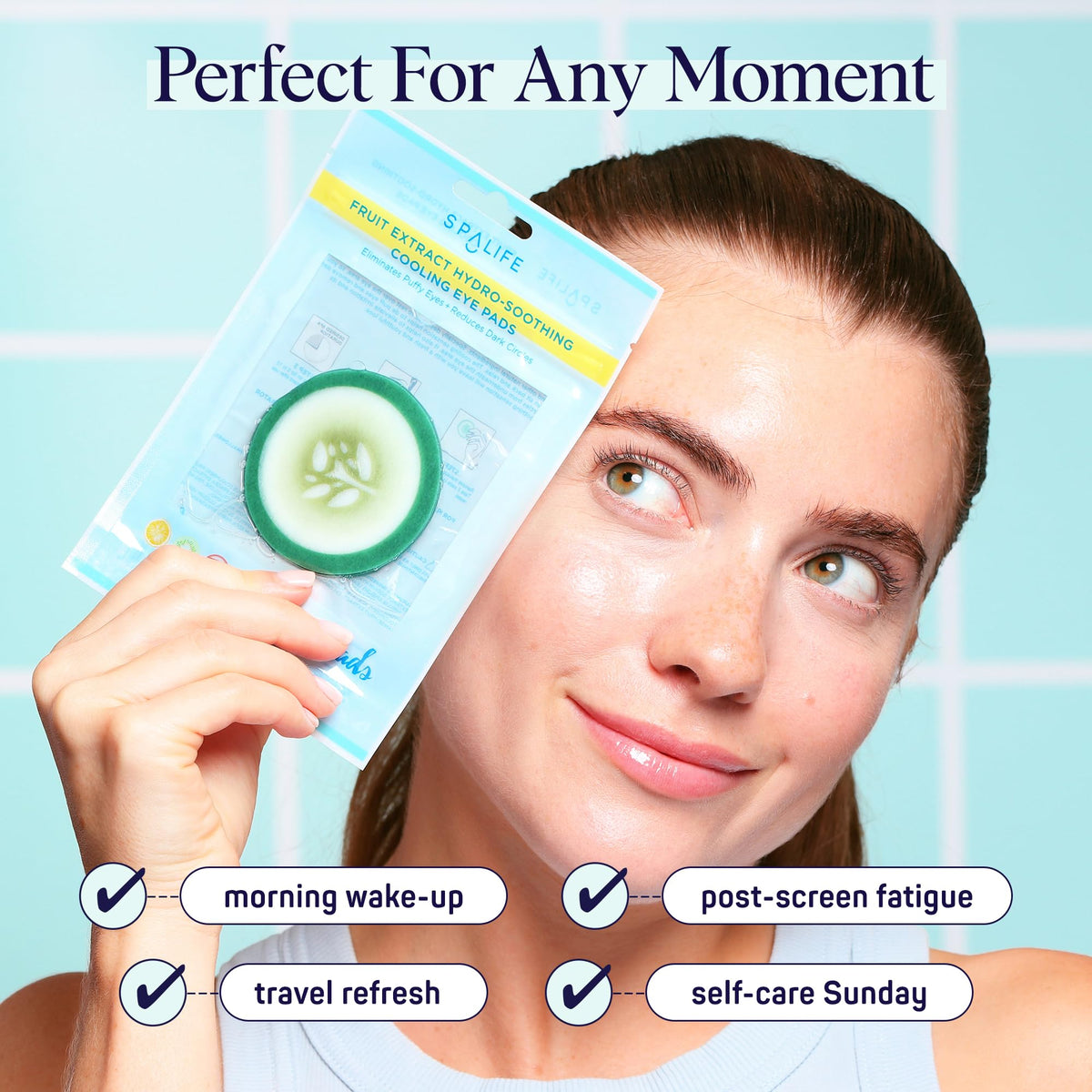 SpaLife open pack with visible serum highlighting nourishing cucumber extract