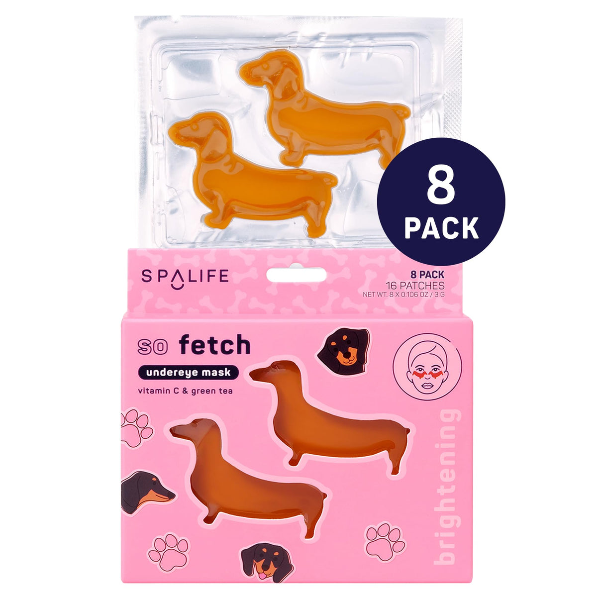 SpaLife patches displayed as bachelorette party favors creating playful skincare moment