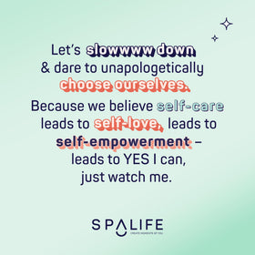 SpaLife patches arranged as party favors to illustrate shareable, photo-ready gift idea
