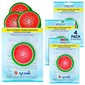 SpaLife front packaging showing 48 watermelon eye pads and product benefits