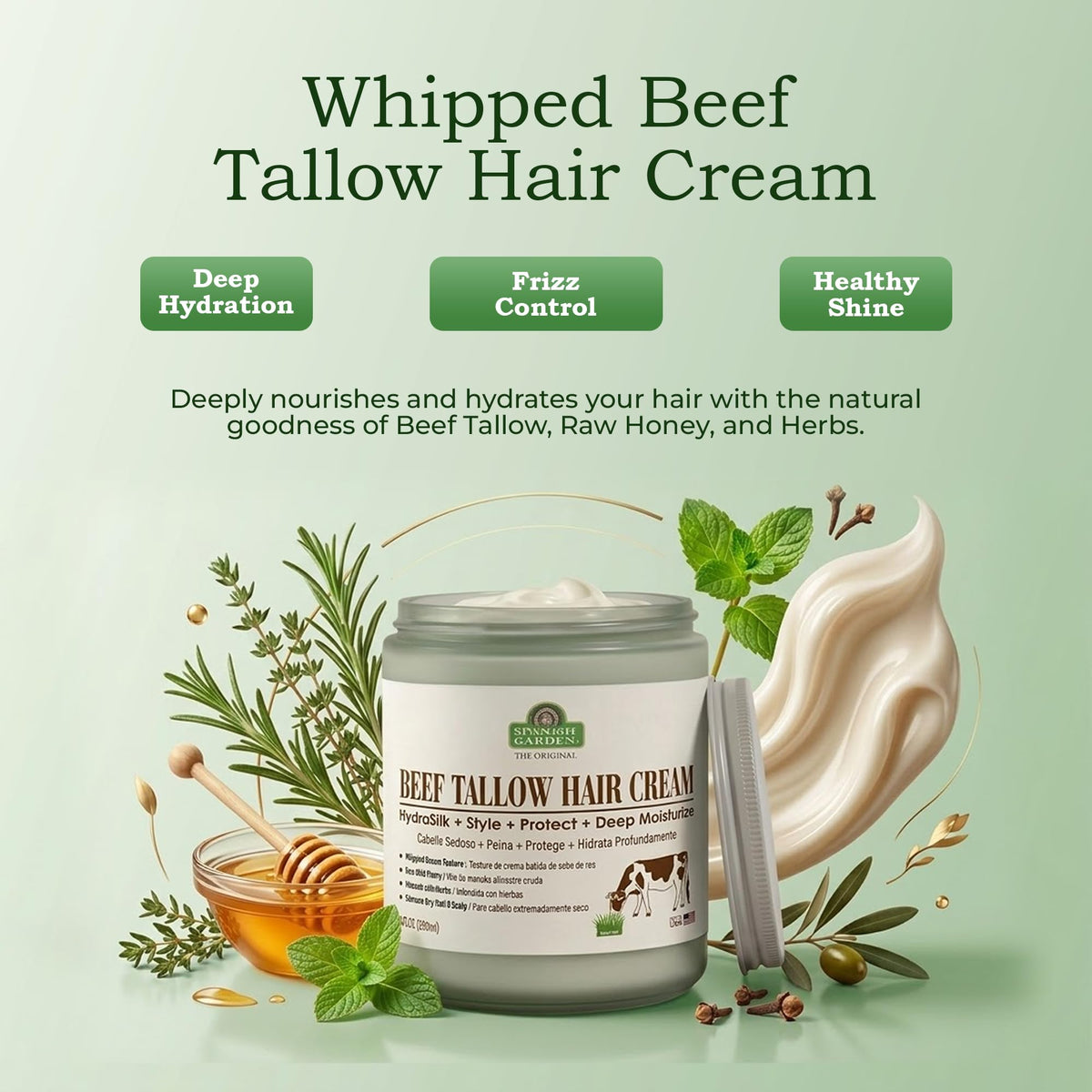 Generic Spanish Garden cream texture close-up highlighting smooth hydration