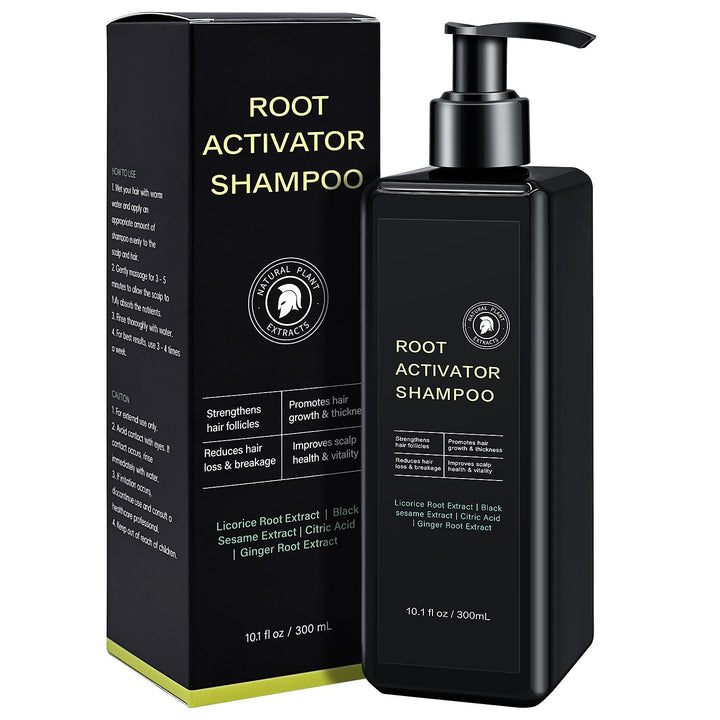 SPARTAN HAIR front label of Root Activator bottle showing product identity and volume