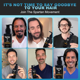 SPARTAN HAIR styled hair lifestyle shot showing smoother, fuller-looking benefit