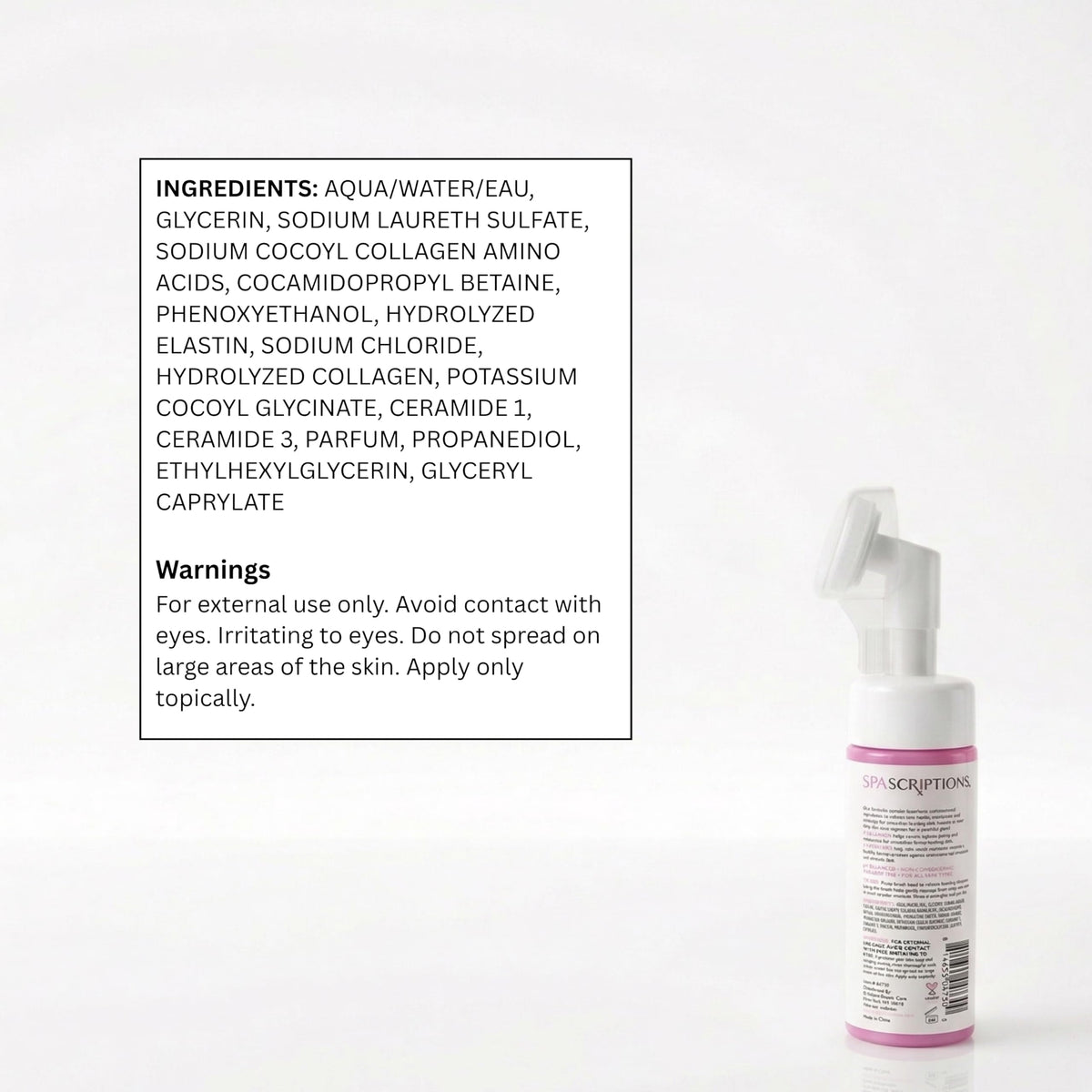 SpaScriptions product placed in bathroom for routine skincare appeal