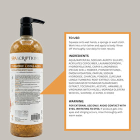 SpaScriptions turmeric and collagen ingredients visually highlighted