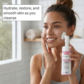 SpaScriptions foamy lather texture demonstrating effective cleansing