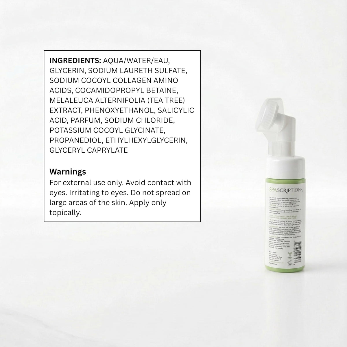 SpaScriptions product staged in bathroom routine enhancing daily use