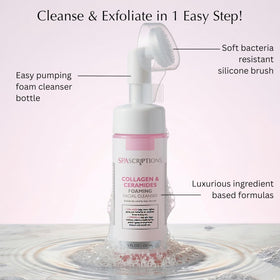 SpaScriptions silicone brush detail highlighting gentle exfoliation