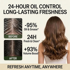Applying Spes gel to scalp for instant refresh and root lift benefit