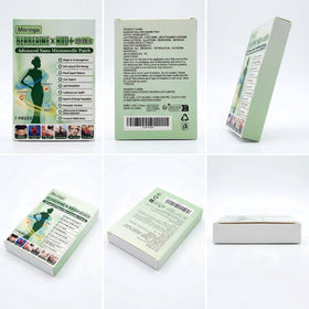 Spetime patches on bathroom vanity near skincare items, integrates into routines