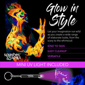 splashes & spills size comparison hand depicting compact stick size and portability advantage