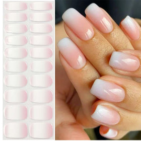 SPLOCUDU front packaging showing 20 gradient pink gel strips and accessories for convenience